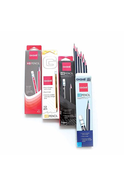Gigist Gigis HB Pencil 4x12pcs