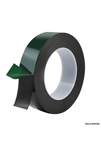 TECLA EDITION Banda dublu adeziva din spuma neagra ultra-lata, 25mm x 10m, re...