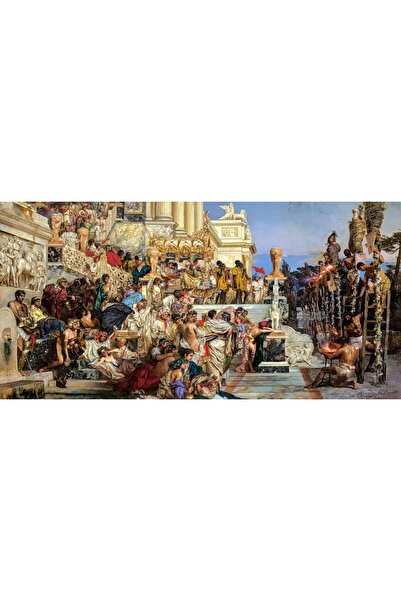 Castorland Puzzle 4000 piese - Art Collection - Nero's Torches, Henryk Siemir...