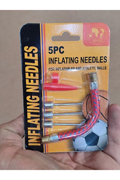 KAYRA LEATHER CRAFT مجموعة من 5 إبر لضخ هواء كرة السلة وكرة الطائرة وكرة القد...