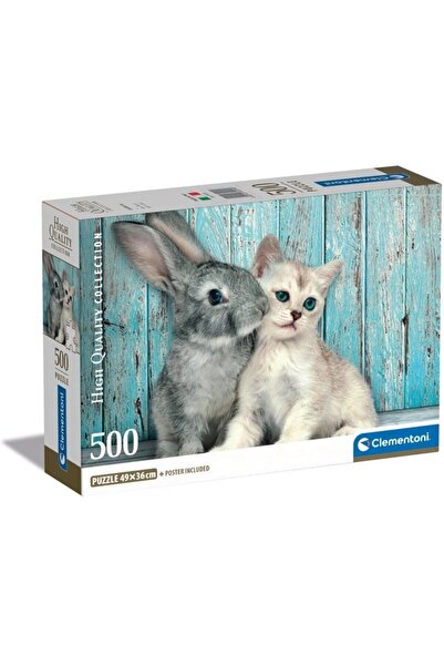 CLEMENTONI Παζλ 500 κομμάτια - Γάτα και Κουνέλι (Clementoni-35539)
