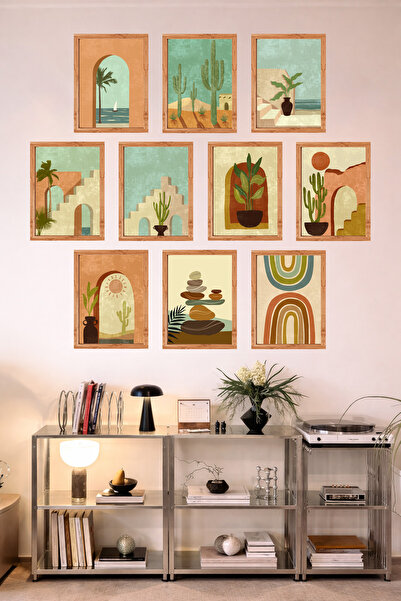 UNT Bucătărie cu aspect de cadru, 10 piese |   Modern |   Set de pictură cu a...