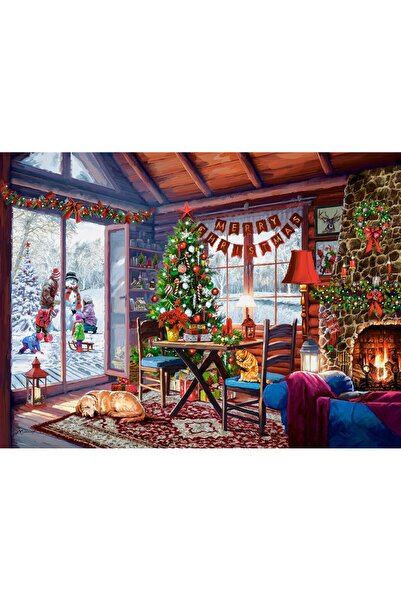 Castorland Puzzle 2000 pieces - Christmas Cottage (Castorland-200962)