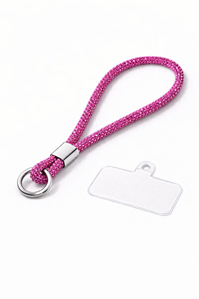 Case collection مرصّع بالأحجار حزام هاتف لامع فاخر وبراق، حزام معصم صغير للاس...