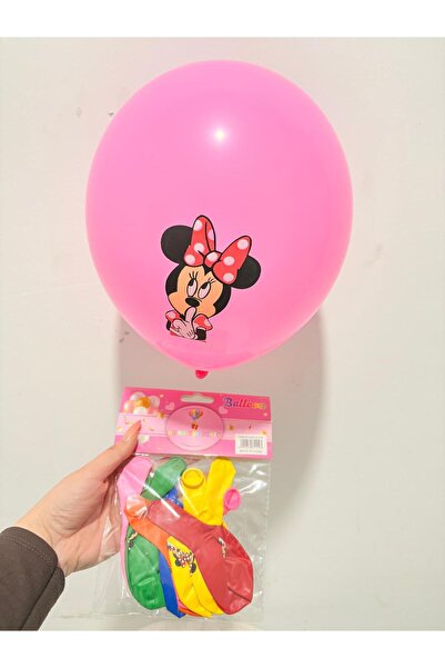 ENG PARTİ DÜNYASI 10 Piece Minnie Mouse Balloon Set - Eng-B1114