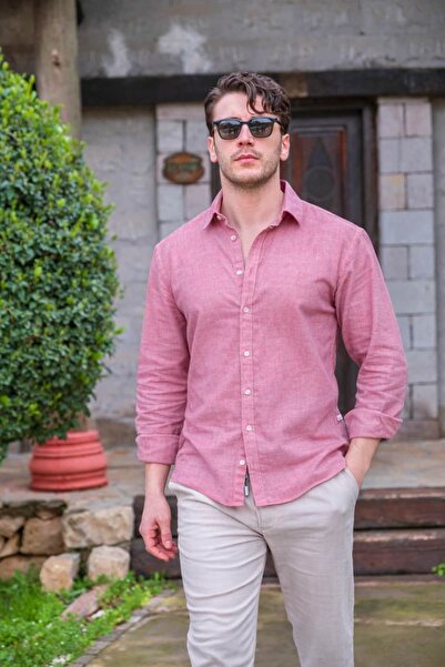 Hersley New Season Men's Linen Shirt
