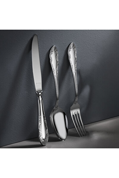 Aryıldız Kariye Antik Seri 84 Parça 12 Kişilik Çatal Kaşık Bıçak Takımı