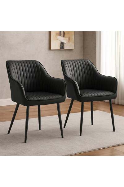 Elindor Set of 2 Elindor® Ergonomic Chairs, Contemporary Design, Seat Width 4...