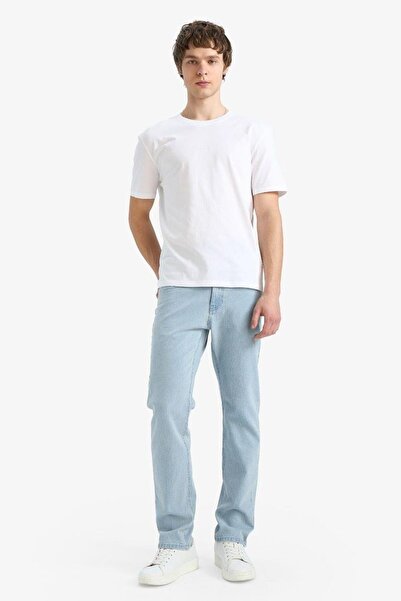 DeFacto Sergio Regular Fit Normal Waist Straight Leg Jean Trousers (26 Sp)