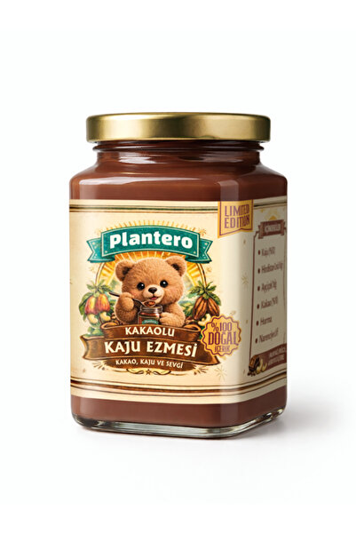 PLANTERO Kakaolu Kaju Ezmesi (%100 Doğal İçerik, %8 Şeker, Palm ve Kanola Yağ...