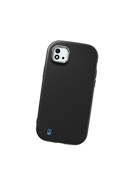 Hontinga حافظة هاتف من السيليكون الناعم باللون الأسود متوافقة مع كاميرا Realm...