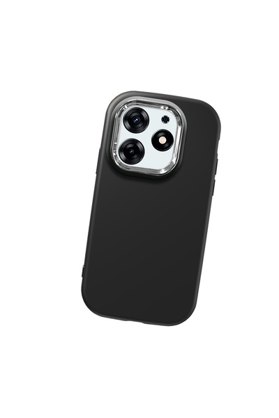 Hontinga حافظة هاتف من السيليكون الناعم باللون الأسود متوافقة مع كاميرا تكنو ...