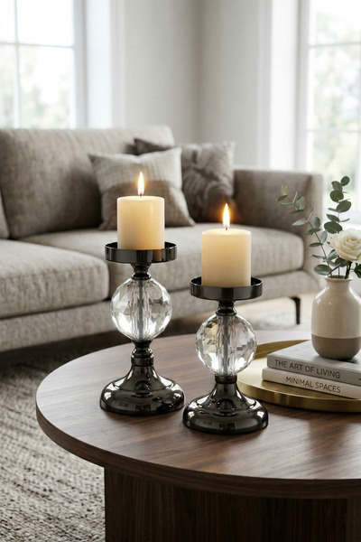 AbajurAksesuar Mani İkili Mumluk