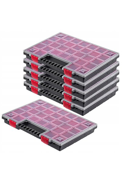 KADAX Organizator de atelier cu 21 de sertare, set de 6 cutii de garaj