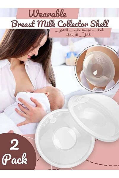 Cmbear Upgrade Version Breast Milk Shells With Anti-Flow Stopper - 2 Shells