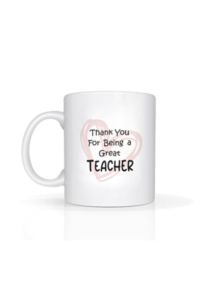 Printoot Teacher Appreciation Mug Featuring Artistic Heart Doodle and Glossy ...
