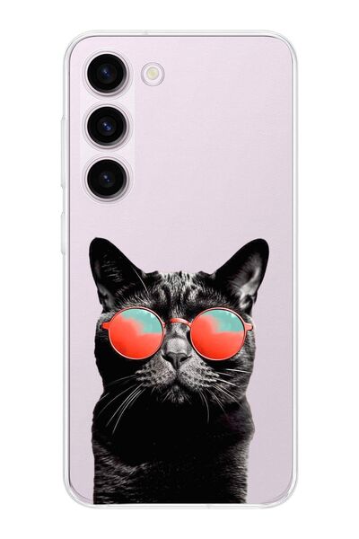 PrintiFy 1mm Slim Fit Kedi 3 050D Printed Transparent Case Compatible with Sa...