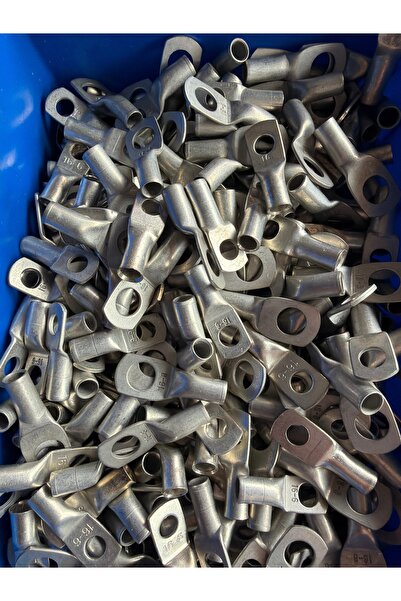 Borsan 16-8 Kablo Pabucu 16 mm² M8 Delikli Kablo Ucu Pabucu Pres Tip