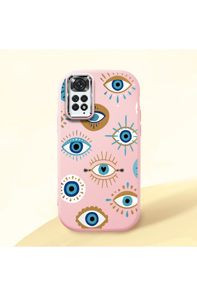 ucuc حافظة سيليكون وردية اللون متوافقة مع Redmi Note 11/Note 11S مع حماية للك...