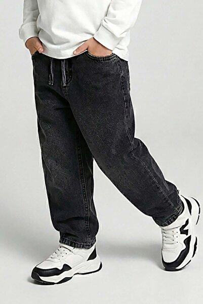 DMB BOYS & GIRLS Pantaloni de blugi Denim largi pentru băieți, afumati