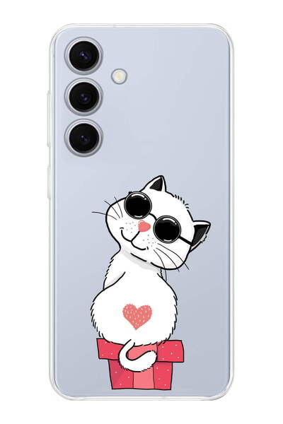 PrintiFy Samsung S26 Plus Compatible Camera Protected Coolcat Design Transpar...