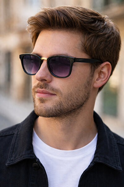 Révano Premium Retro Half-Rim Sunglasses for Men | UV Protection | Lightweigh...