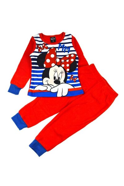 Minnie Mouse Long Sleeve Pajama, Plush, MM, Red