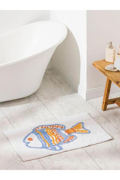 LC Waikiki Fish Embroidery Bath Mat 50X80 cm (S6)