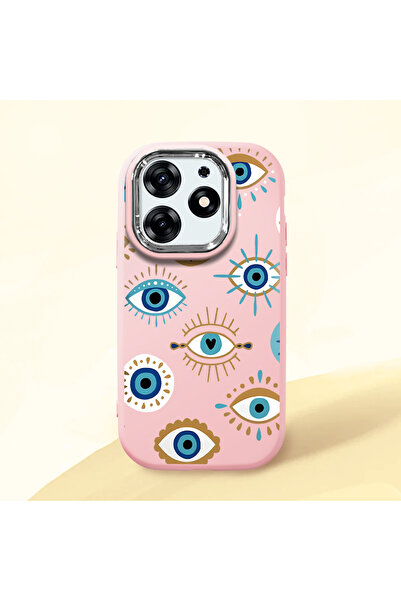 ucuc حافظة سيليكون وردية اللون متوافقة مع هاتف Tecno Spark 10 Pro(KI7) مزودة ...