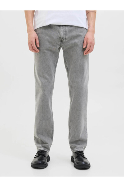 Jack & Jones بنطلون جينز رجالي من جي جي كلارك Jjevan Am 433 باللون الرمادي 12...