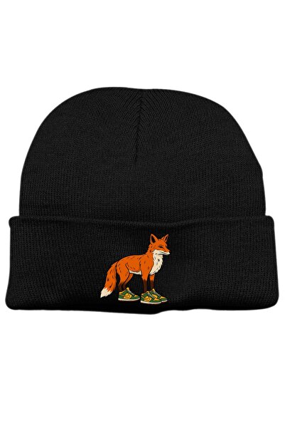 Rabona Fashion Sneaker Peşinde Tilki Design Beanie