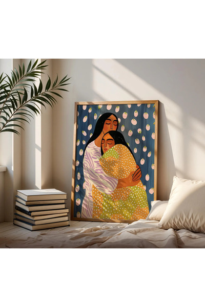 woodhomeworks Tek Parça Salon Ofis Dekor Tablo sevgi vrynt