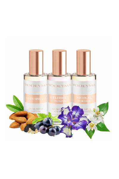 Yodeyma Set 3 X 15 Parfumuri pentru Femei – Very Special, Celebrity Woman & N...