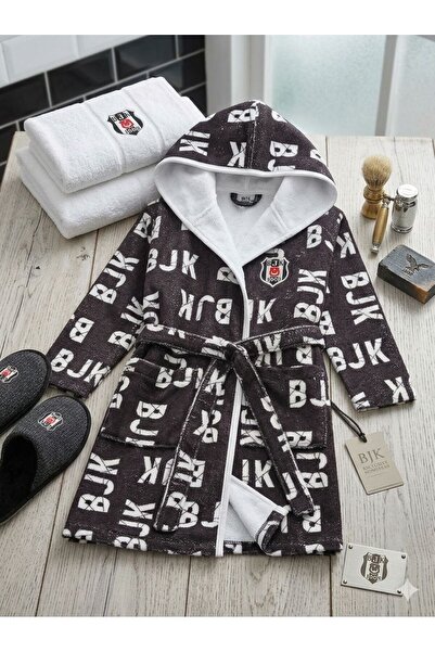 Taç BJK 1903 ÇOCUK BASKILI BORNOZ 8-10 YAŞ