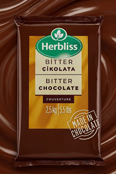 Herbliss Altınmarka Bitter Kuvertür Çikolata 2.5 Kg