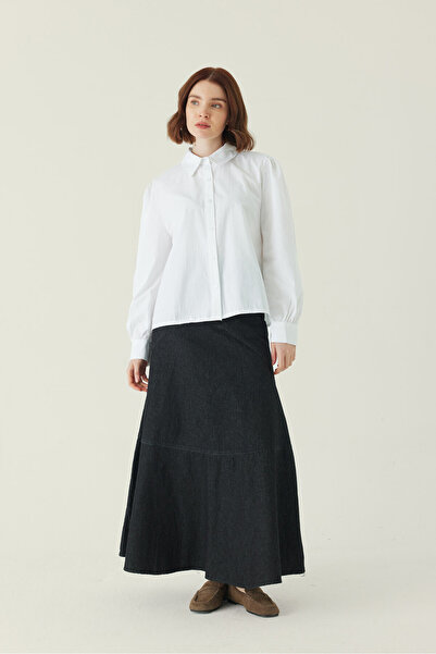 ZÜLAYS Basic Poplin Gömlek Beyaz