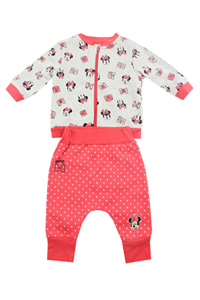 Minnie Mouse Trening pentru fete, poliester, cu fundă, gri cu roz