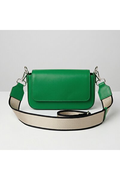 MRS.MODA Γυναικείο Πράσινο Τεχνητό δέρμα 2-θέσιο Τσάντα ώμου