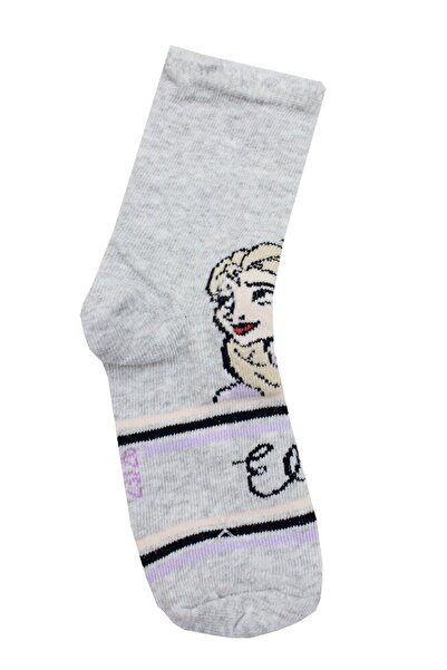 Frozen Socks Girls, 42% Cotton, Elsa, Gray