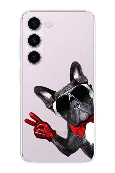 PrintiFy 1mm Slim Fit Dog 2 050E Printed Transparent Case Compatible with Sam...