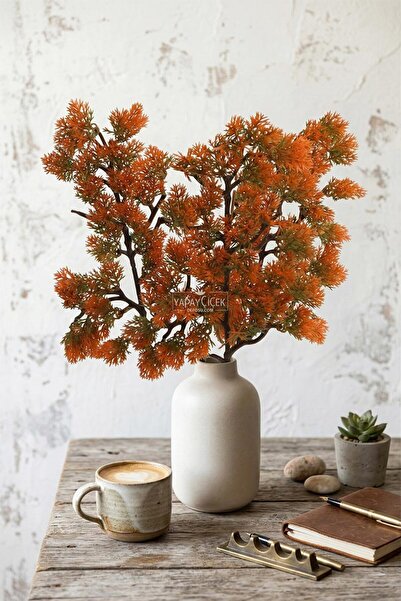 Yapay Çiçek Deposu Artificial Plant Astilbe Branch 35 cm Orange