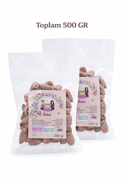 ÜRETEN ANNELER KAVRULMUŞ BADEM İÇİ 500 GR (AFLATOKSİN- AĞIR METAL ANALİZLİ )