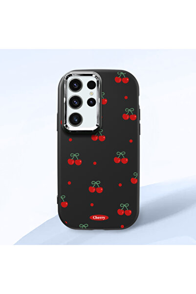 ucuc حافظة سيليكون سوداء متوافقة مع هاتف سامسونج جالاكسي S23 الترا مع حماية ل...