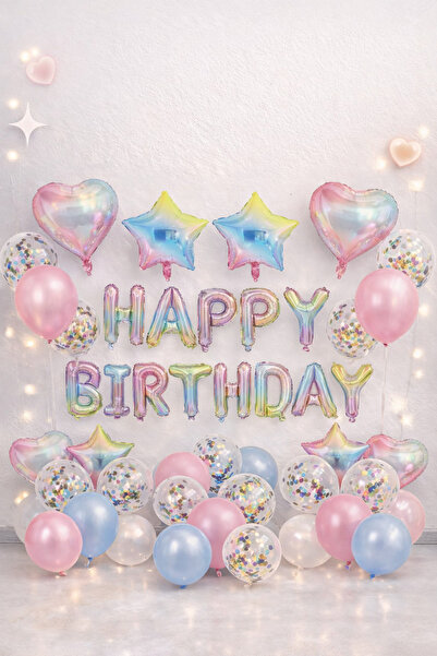 ENG PARTİ DÜNYASI 41 Piece Birthday Set - Happy Birthday Set |   Eng-B1062 |