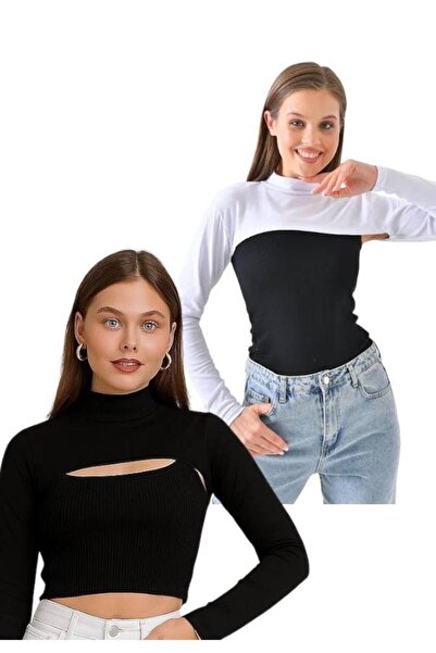 ALDAIYR 2 Pcs Neck Collar Sleeves for Islamic Clothing