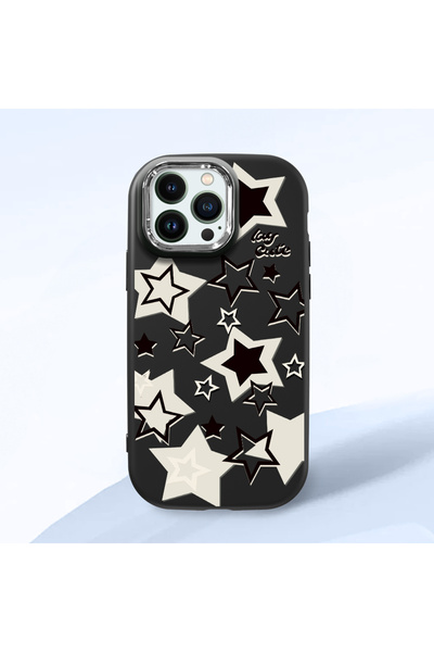 ucuc حافظة من السيليكون الأسود متوافقة مع هاتف iPhone 14 Pro Max مع ماصّ للصد...