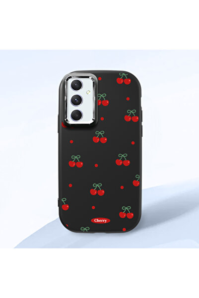 ucuc حافظة سيليكون سوداء متوافقة مع هاتف سامسونج جالاكسي A54 مع حماية للكامير...