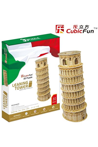 Cubic Fun Puzzle 3D - PisaTower, 30 piese (Cubic-Fun-MC053H)