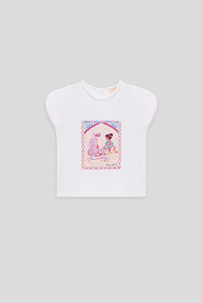 GB Baby BG Store Kız Bebek Beyaz Tshirt