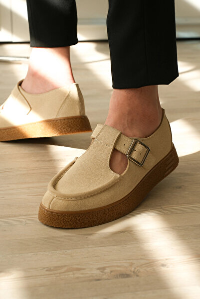 Zerenyus Zrk-T30 Premium Beige Brown Daily Men's Casual Loafers